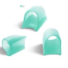 6pcs(Green) Hammer Toe Straightener Corrector for Women & Men - Gel Hammer Toe Straightener - Toe Splints - Realign Bent, Curled, Crooked, Claw, Hammer Toes - 3 Different Sizes (S/M/L)