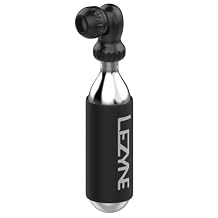 LEZYNE Twin Speed Drive CO2 - Portable CNC Aluminum Bike Tire Inflator with Slip-On Valve Connection, Neoprene Sleeve & Twin Slip Fit Head for Presta & Schrader Valves