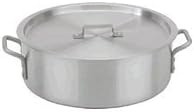 Royal Industries Brazier with Lid, 20 qt, 15.7" x 5.9" HT, Stainless Steel, Commercial Grade - NSF Certified