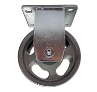 4" X 1-1/2" Vintage Industrial Steel Wheel Rigid Caster - 450 lb Capacity per Caster