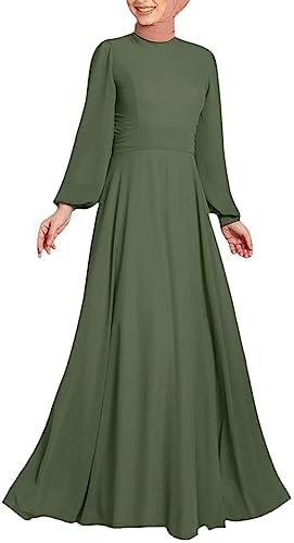 Kaftan Dresses for Women Floral Long Maxi Robes Ramadan Abaya Dress Long Sleeve Muslim Arabic Pakistani Clothes