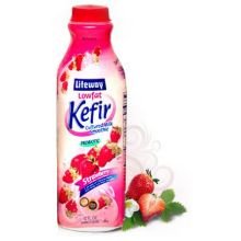 Lifeway Probiotic Low Fat Strawberry Kefir, 32 Ounce -- 6 per case.