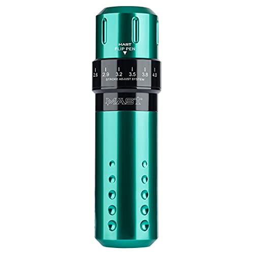 Mast Tattoo Flip Rotary Pen Machine Six Stroke Length Changeble Custom Coreless Motor for All Tattoo Styles M829 Green