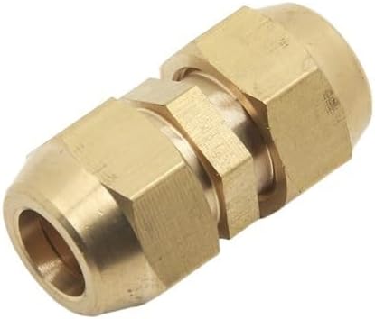 1 PC Flared Copper Pipe Fittings Tube OD 6/8/10/12/14/16/19mm Brass Connector Fitting Copper Flared Fittings (Color : Zhitong, Size : Tube OD 16mm)