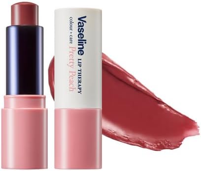 Vaseline Lip Therapy Color Plus Care Lip Balm Tinted Lip Balm Pretty Peach