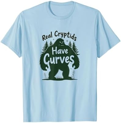 Bigfoot Shirt: Real Cryptids Have Curves Funny Sasquatch T-Shirt