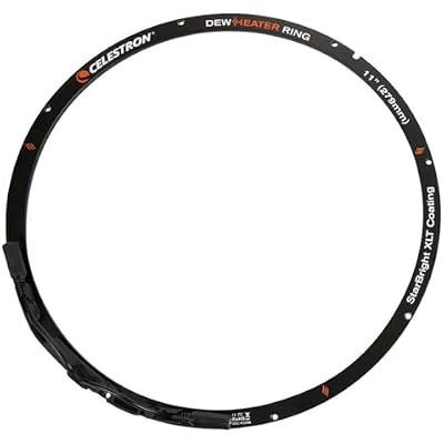 Celestron Dew Heater Ring Aluminum Dew Prevention Compatible 11 Schmidt-Cassegrain, EdgeHD, RASA Telescope Black
