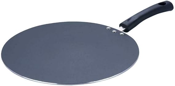 Vinod Non Stick Crepe Pan Chapati Pan with Stay Cool Handle, Roti Tawa, 32.5cm, 4mm Thick