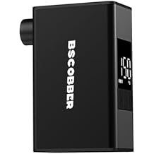 Mini Bike Pump Electric Bike Pump 150 PSI Portable Bike Tire Inflator Air Compressor Rechargeable Bicycle Air Pump with Gauge,Tiny Pump with Presta & Schrader Valve for Mountain/Road Bike