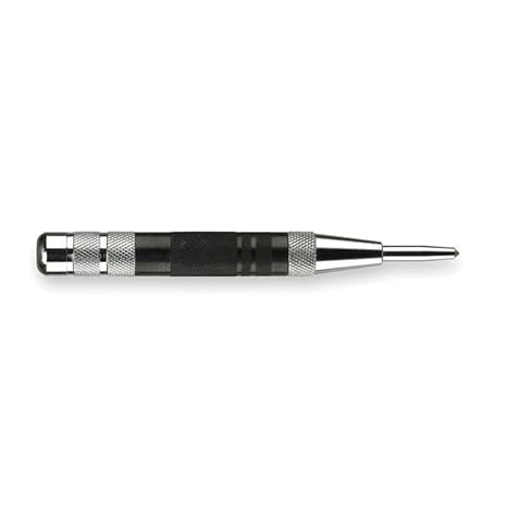 Automatic Center Punch, 6 in, Carbide Tip