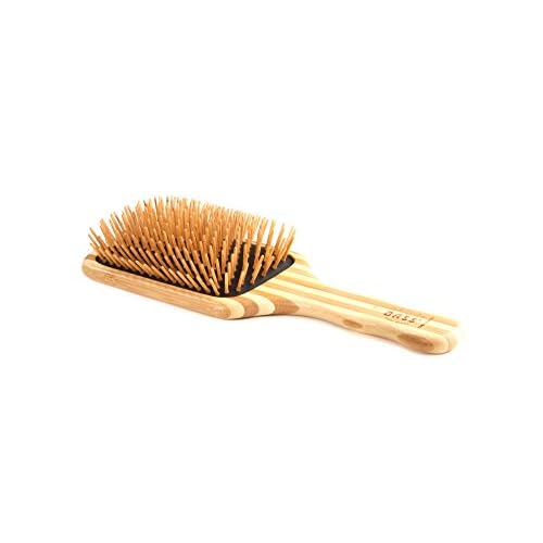 Bass Brushes | The Green Brush | Bamboo Pin  Bamboo Handle Hair Brush | Large Paddle