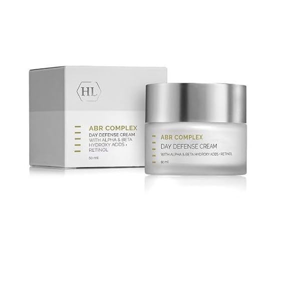 HL Holy Land Cosmetics ABR Complex Day Defense Cream with AHA, BHA and Vitamin C to improve skin elasticity & firmness, 1.7 fl.oz