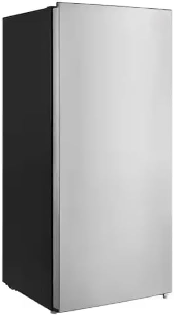 7.1 Cu. Ft, Upright Freezer Manual Defrost, Stainless Steel Look
