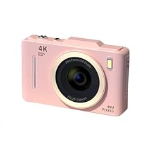 4K Digital Camera Digital Video Camera 48MP Photo 2.8 Inch Screen 16X Digital Zoom AF Auto Focus Anti-Shake Motion Detection Built-in Flash Battery Beauty Filters Birthday Festival Gift