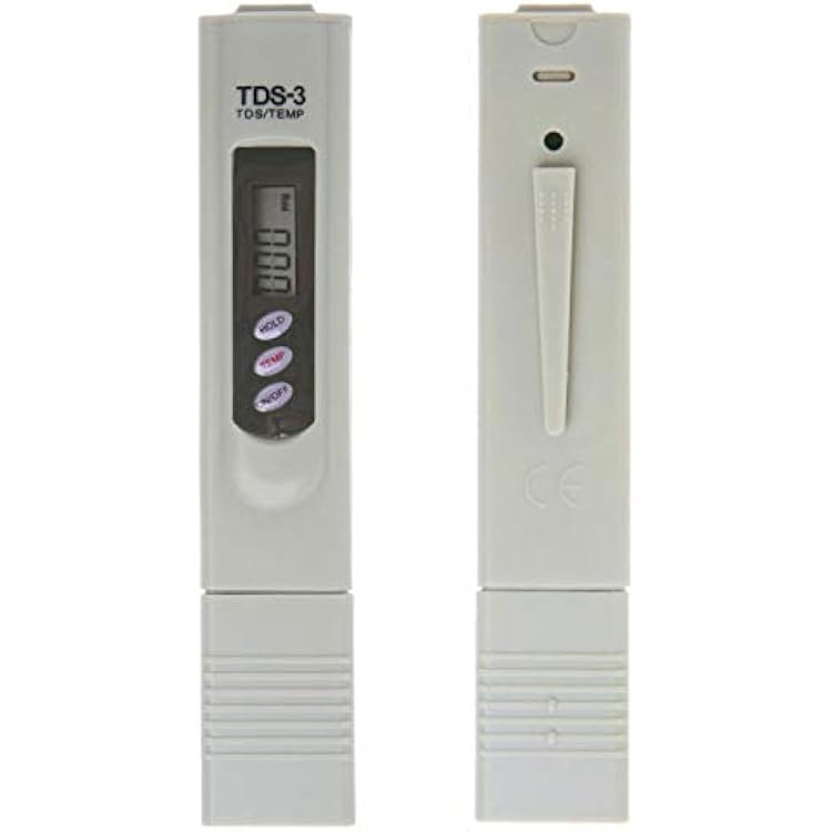 Water Test Pen, Water Quality Test Meter Digital Electric TDS-3 Hydroponics Water Purity Test Pen Temperature Meter, Quality Monitoring For Pool, Hydroponics, Aquarium Water, Filters