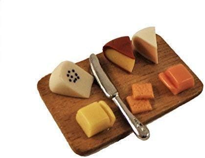 Melody Jane Dollhouse Cheese Board Miniature Dinner Dining Room Accessory 1:12