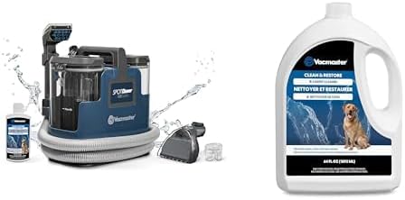 Vacmaster SCB301 400 Series Portable Spot Cleaner + 64 oz Cleaning Formula