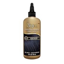 Bigen Semi-Permanent Haircolor #Bb1 Blue Black 3 Ounce (88ml) (3 Pack)