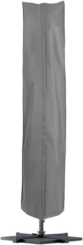 Purple Leaf Cantilever Umbrella Cover Gray, Outdoor Patio Parasol Protector