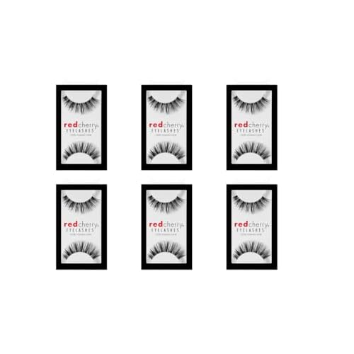 Red Cherry #415 False Eyelashes Pack of 6 Pairs