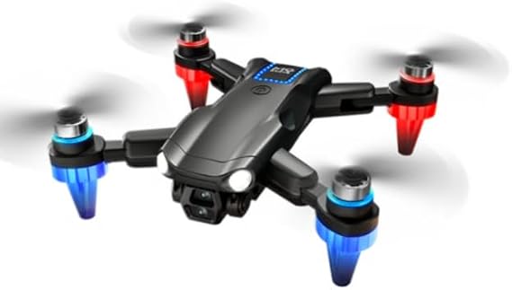 Brushless Foldable Drone with Dual HD Cameras, 2 Batteries, 2.4G Screen Remote, Optical Flow Hover, Obstacle Avoidance, 360 Flip RC Quadcopter Toy