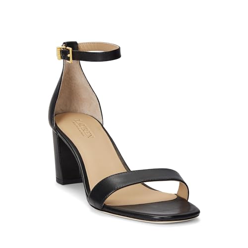 Lauren Ralph Lauren Womens Logan Burnished Leather Sandal