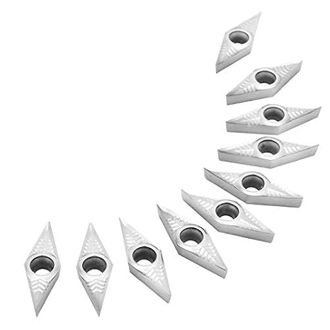 10pcs VCGT160404-AK Carbide Inserts Lathe Turning Tool Insert for Power Tools