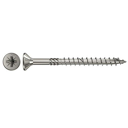fischer 657182 Power Fast 4 x 70 mm Countersunk Head Screw, Zinc
