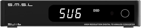 SMSL SU-6 Bluetooth 5.0 ES9038Q2M Chip OPA1612*4 OP AMP DAC PCM32Bit 768kHz DSD512 LDAC Desktop Mini Audio Decoder Black