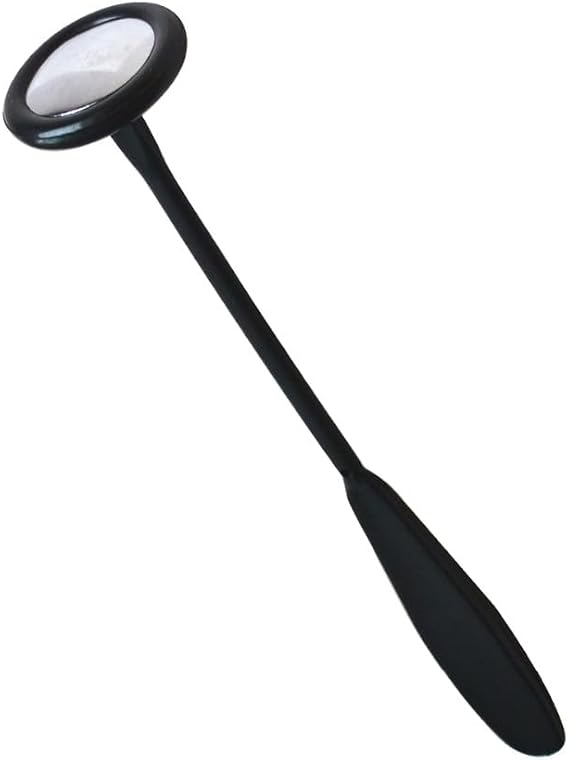 1Pc Round Head Black Tendon Hammer for Neurological Reflexes, Pointed Tip for Superficial Responses, Research Osteopathy