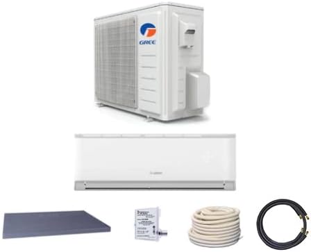 Gree 12,000 BTU 17 SEER LIVO Gen 3 Wall Mount Mini Split A/C Heat Pump 208/230V - Built-in Wi-Fi - Comfort Value Kit
