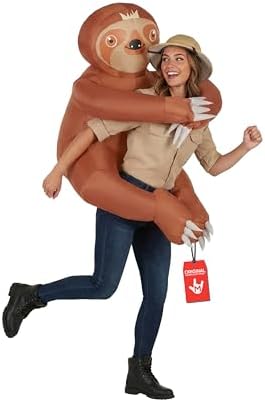 Morph Hugger Inflatable Sloth Costume for Adults, Funny Blow Up Sloth Outfit, Unique Inflatable Costumes for Parties