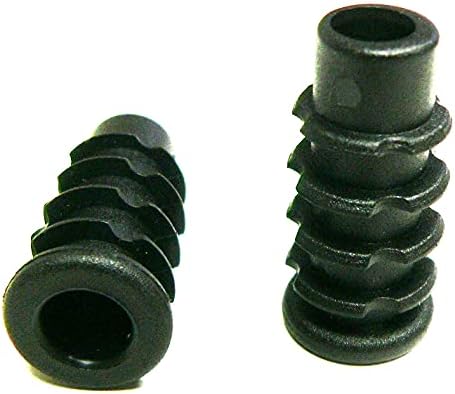 Caster Socket Furniture Insert for 5/16" x 1-1/2" stem, use with 5/8" OD Round Tube, 4-Pack