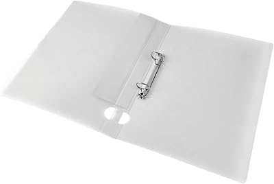 Q-Connect A4 Frosted 2-Ring Binder - Clear