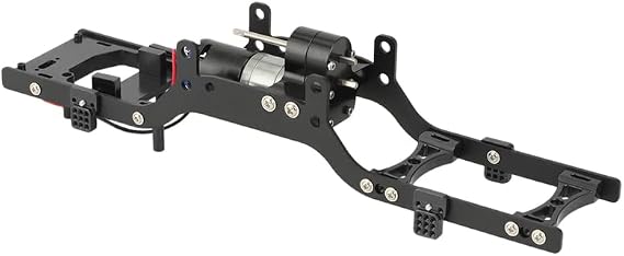 BAIJAC Metal RC Body Chassis Frame Kit Fits for WPL C14 C24 MN D90 99s Car Upgrade Truck Car Spare Parts Wheelbase Assemble Shell Frame (Color : Black for MN)