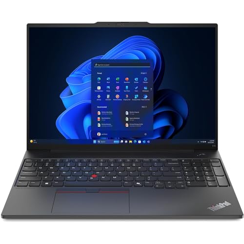Lenovo 2025 Laptop | ThinkPad E16 Gen 2 | 16 1920 x 1200 IPS | Intel-12 Core Ultra 7 155U | 24GB DDR5 | 1TB SSD | Windows 11 Pro | Wi-Fi 6 - BT 5.2 - Backlit KB - 1080p FHD Camera - Black