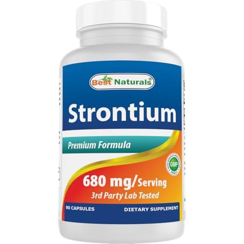 Best Naturals Strontium Bone Building Formula 680mgserving 90 Capsules
