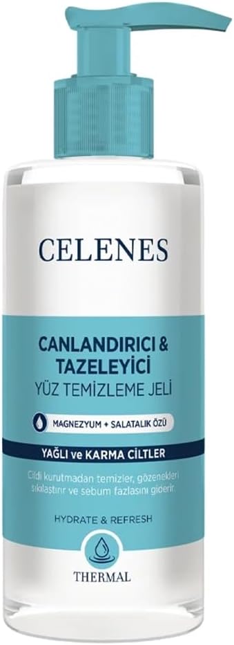 Celenes By Sweden Thermal Yüz Yıkama Jeli Yağlı ve Karma Ciltler (250 ml)