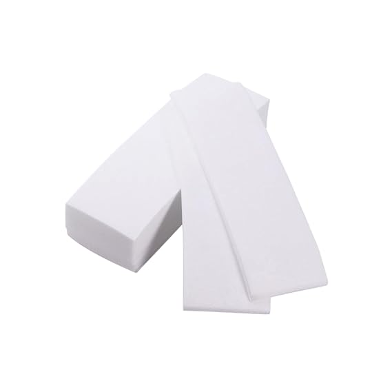 300 Pack Nonwoven Facial Wax Removal Strips for Salon Use White
