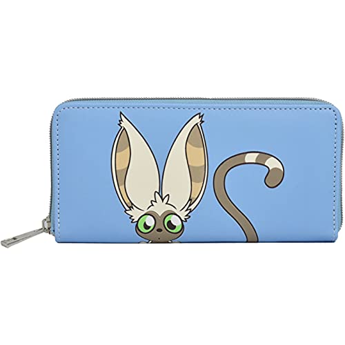 Concept One Avatar The Last Airbender Momo Peek-A-Boo Zipper Wallet, Blue