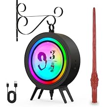 Decorations LED Night Light: with Wand Remote, Double-Sided RGB Vintage Lamp, for Wall or Table Lighting, Smart Night Mode, 84H Runtime, Themed Christmas Halloween & Birthday Gift
