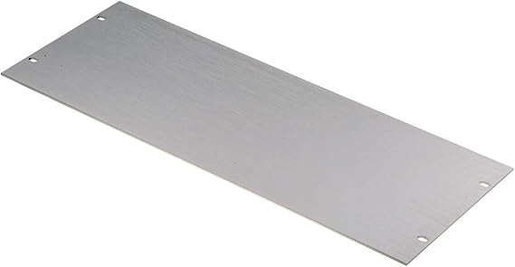RS PRO Aluminium Front Plate 4U, 482.6 x 177 mm, unpainted