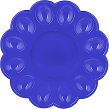 Deviled Egg Tray - Plastic Egg Serving Plate - Easter Boiled Eggs Platter - Decorative Eggs Trays - 9.44"