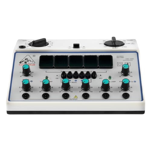 KWD808-I Electric Acupuncture Stimulator Machine, 6 Output Patch Massager, 500-1060hpa Electric Impulse Acupuncture Treatment, 100-240V Pulse Electrotherapy Instrument with 5 Wave Types