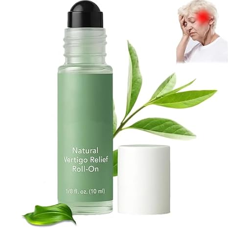 Anti-Dizzy Roll-On, Vertigo Ease Roller 10ml, Natural & Fast-Acting Essential Oils for Vertigo and Dizziness Support, Quick Aid for Nausea & Body Imbalance (1Pcs)