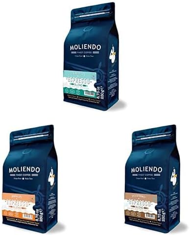 Moliendo Finest Coffee Espresso Blend Kahve Çeşitleri (3x250g)