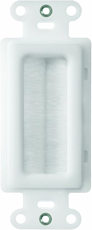 Legrand - OnQ Cable Management Strap, Cable Access Strap Without Wall Plate, Cord Management Strap to Easily Hide Low Voltage Cables Behind the Wall, White, 1 Count, WP1014WH