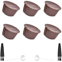 Reusable Coffee Pods, 6 Pieces, for Dolce Gusto, Brown