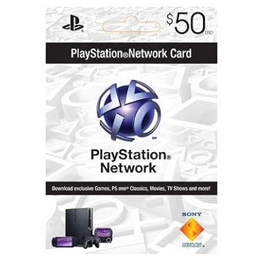 Sony Playstation Psn 50 Dollar Live Card