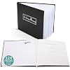 pbf 9x7 Funeral Guest Book | 124-Page Funeral Book to Sign | Memorial for Celebration of Life | Memory Book, Sign In for Funeral Service, Registry (Black)